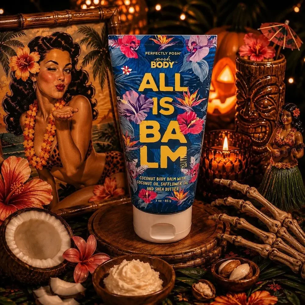 Perfectly Posh All Is Balm Coconut Body Balm 3 oz Discontinued Rare Tropical